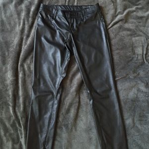 Vegan-leather skinnies