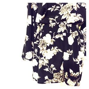 Fire long sleeve floral romper