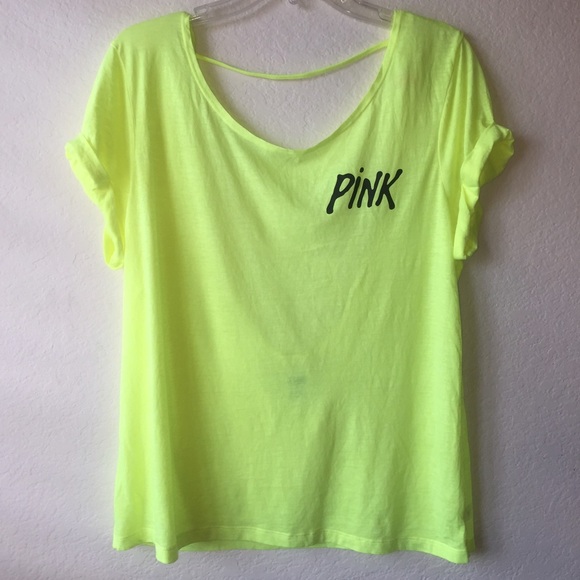 PINK Victoria's Secret Tops - VS PINK Drop Back Tee