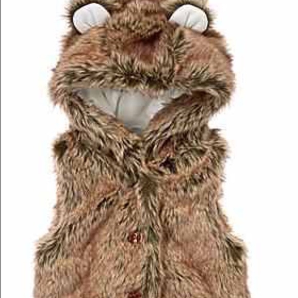 Toddler Faux Fur Best with Hood