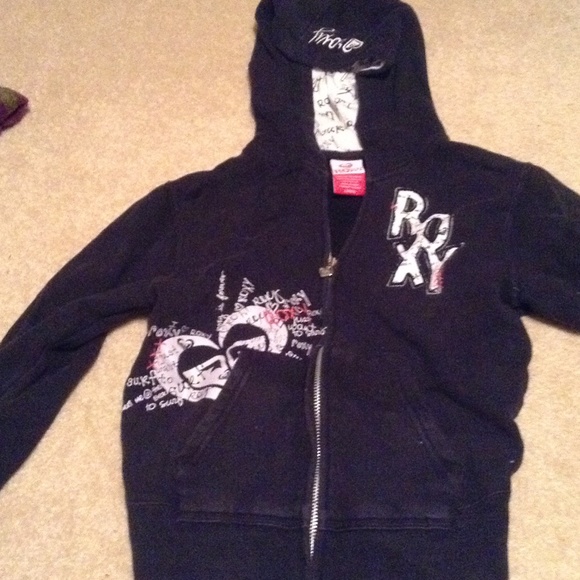 Roxy girls zip up hoodie large