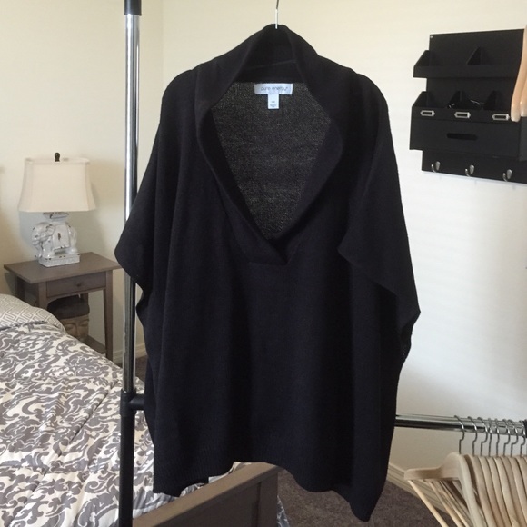 Pure energy oversized sleeveless shawl top