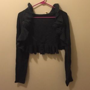 Sweater shrug grey