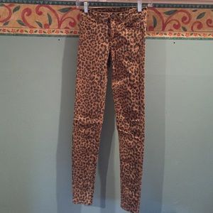 H&M cheetah jeans