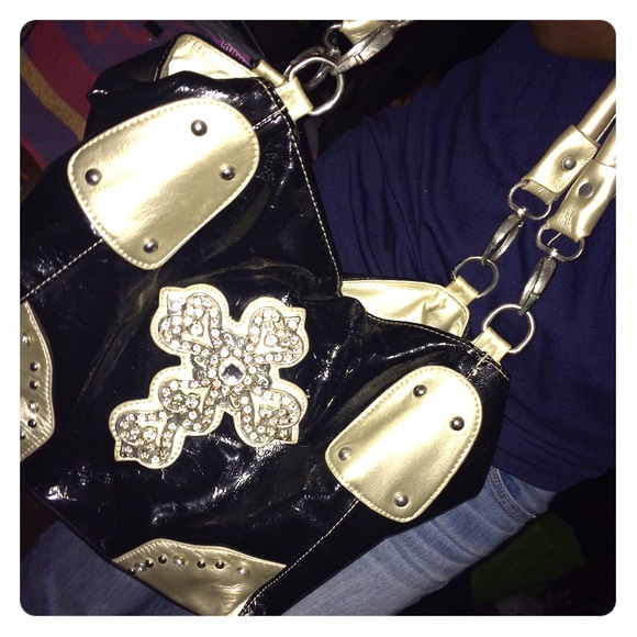 Affliction black purse