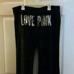 Victoria's Secret Velour wide bottom sweatpants