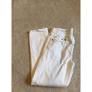 Matchstick White Crop Jeans