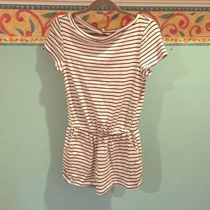 Urban Outfitters pin stripe romper.