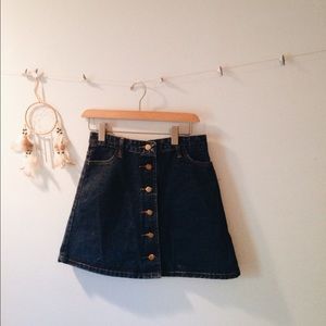 jean skirt!