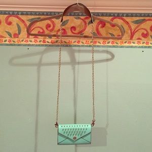 Rebecca Minkoff mini studded hand bag.