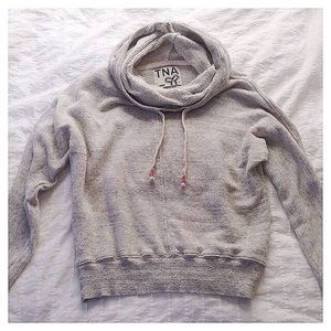 TNA Heather Light Grey Sweater