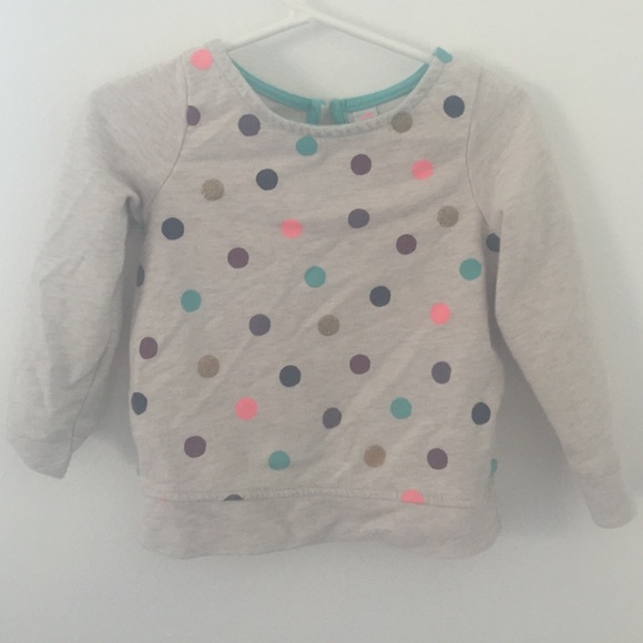Toddler polka dot sweatshirt