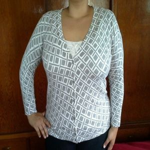 Gray print cardigan from Target