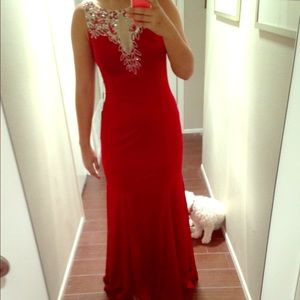 Red prom dress
