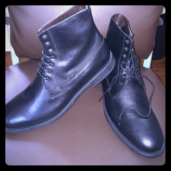 Black men's a.testoni boots