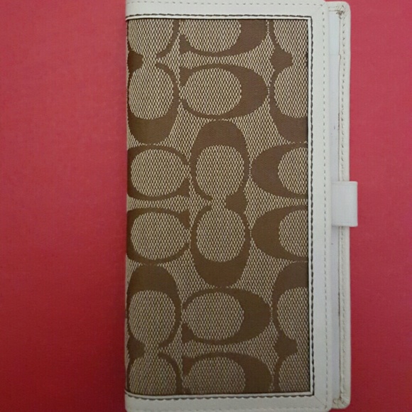 Coach checkbook cover