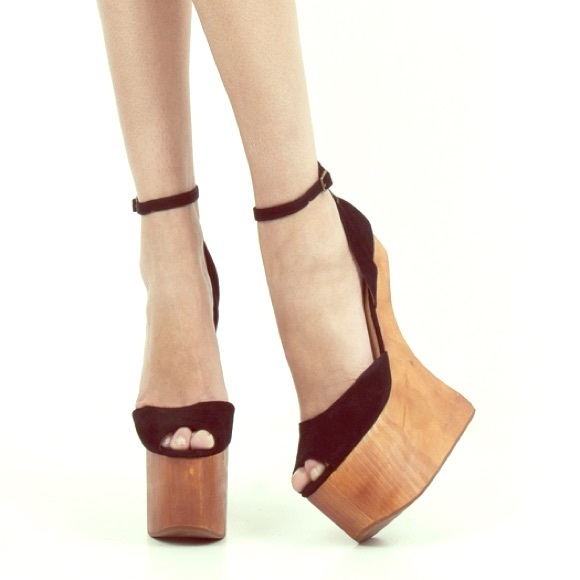 Jeffrey Campbell STR8UP Wooden Platforms