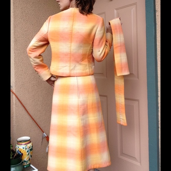 Vintage Bill Blass Hand Made Felted Wool Suit Set - Picture 3 of 4