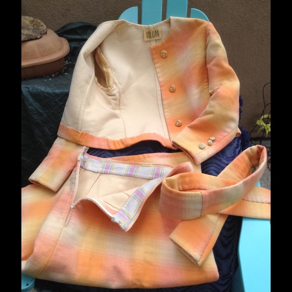 Vintage Bill Blass Hand Made Felted Wool Suit Set - Picture 4 of 4