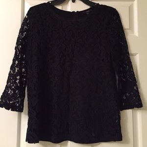 Black lace top