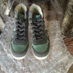 Mint & grey high tops