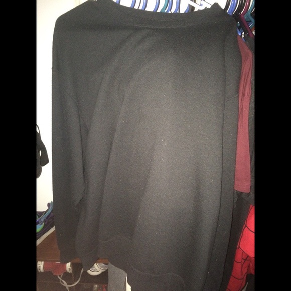 plain black crew neck