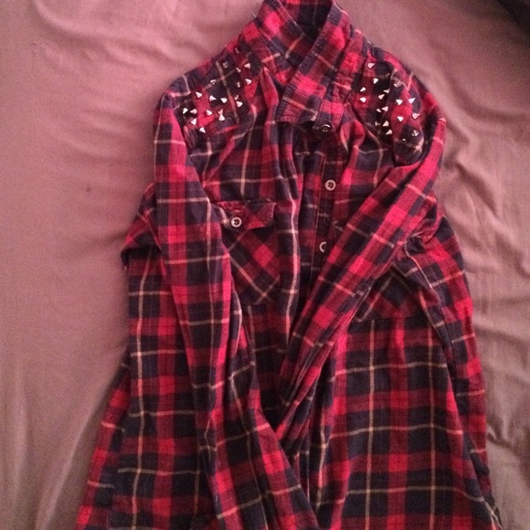 Forever 21 Studded Flannel