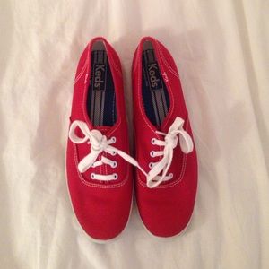 Keds (red and white)