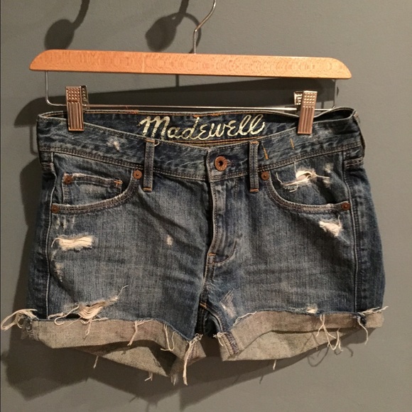 Madewell distressed cutoff shorts