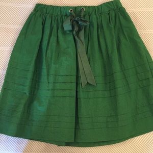Anthropologie Odille. green skirt. size small