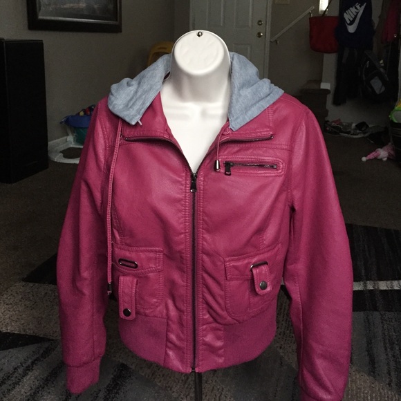 Faux leather jacket