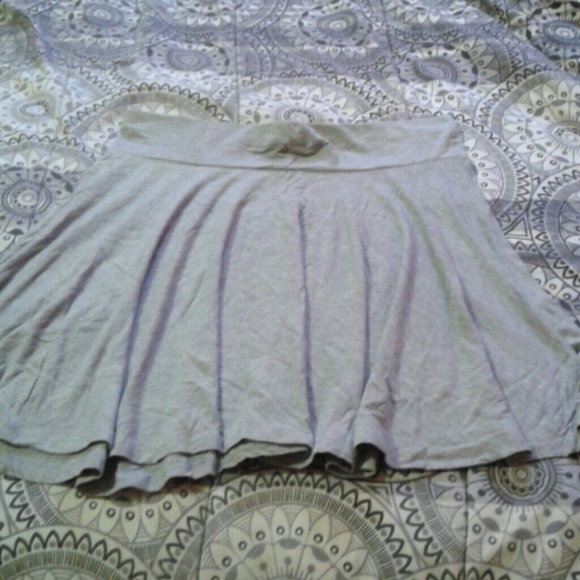Heather gray circle skirt
