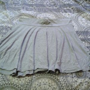 Heather gray circle skirt