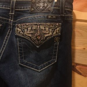 Miss Me jeans size 32/34 dark denim boot cut