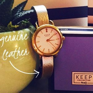 NWB Keep Collective Leather Band and Time Key