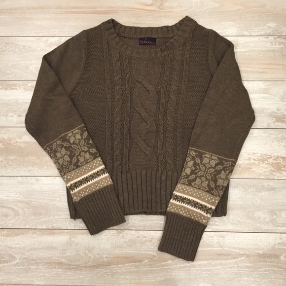 Olive knit sweater!