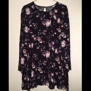 Kendall and Kylie Black Floral Dress