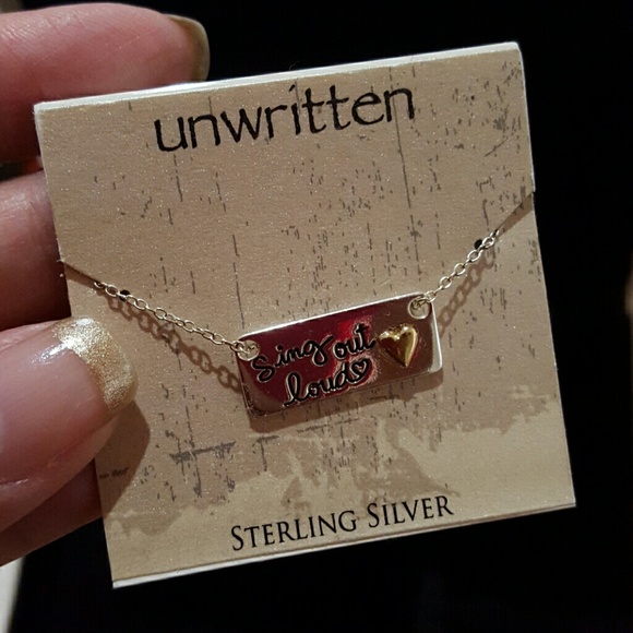 Sterling silver. .shoot for the moon ..necklace