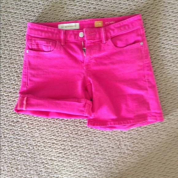 Anthropologie Hot pink shorts