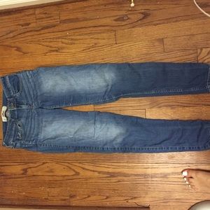 Skinny low rise jeans