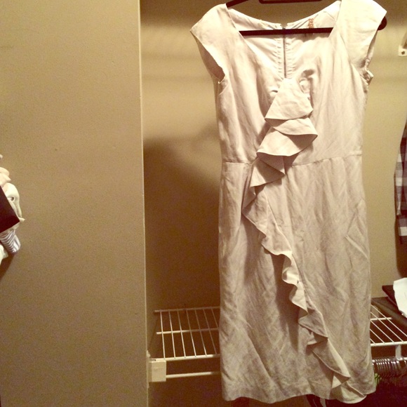Rebecca Taylor light gray dress
