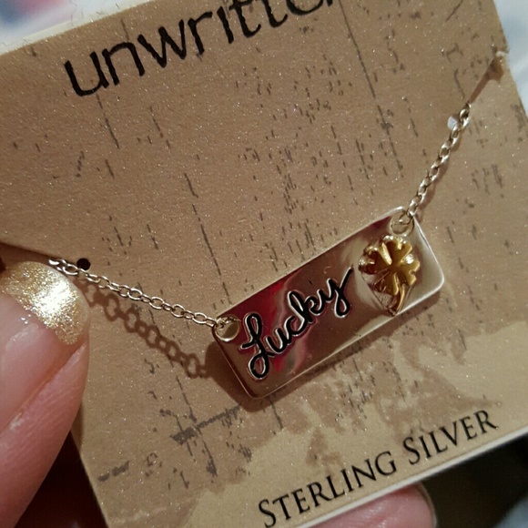 Sterling silver...Lucky necklace. .
