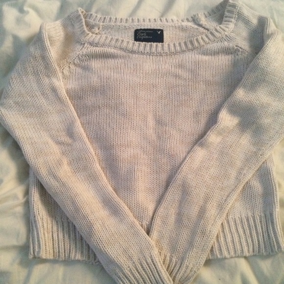 American Eagle Outfitters Sweaters - AE White Crop Sweater
