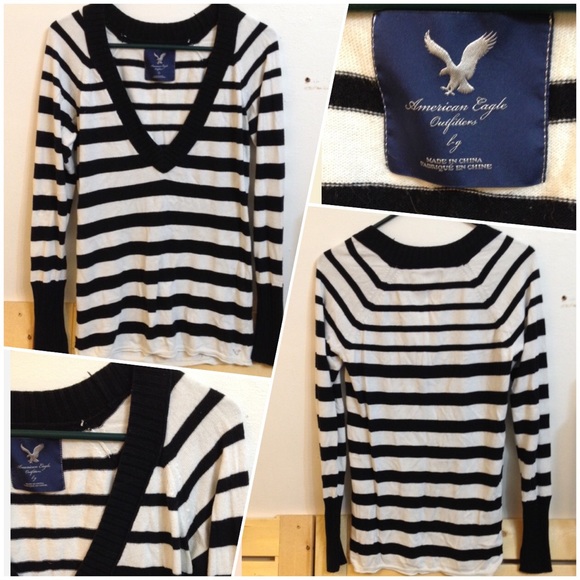 American Eagle Deep V-Neck Sweater