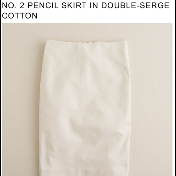 J. Crew double-serge cotton pencil skirt in pink.