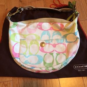 Coach multi-color purse
