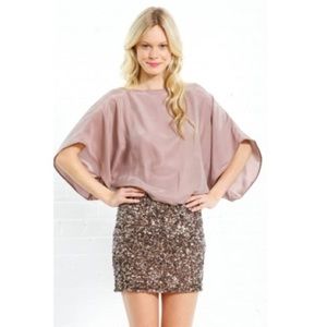 Parker Batwing Sequin Dress - S