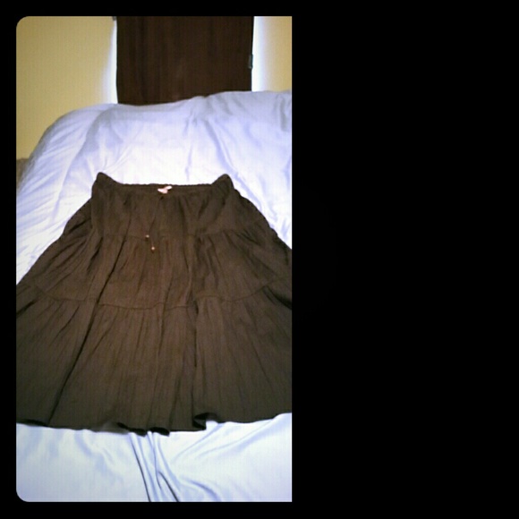 Long black skirt