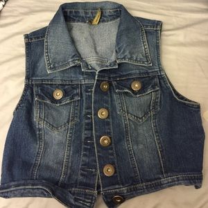 denim jean vest