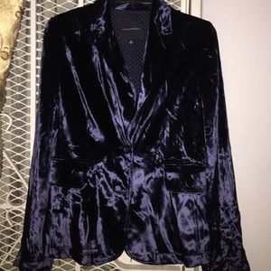 Dark blue velvet jacket
